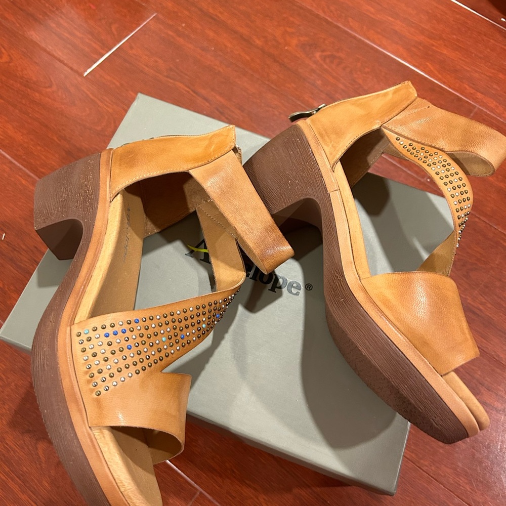 Antelope Brown Studded Sandals - Picture 3 of 9